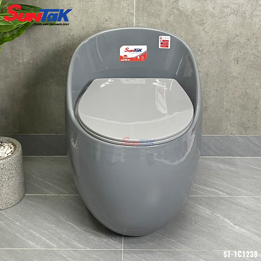 bồn cầu trứng xám