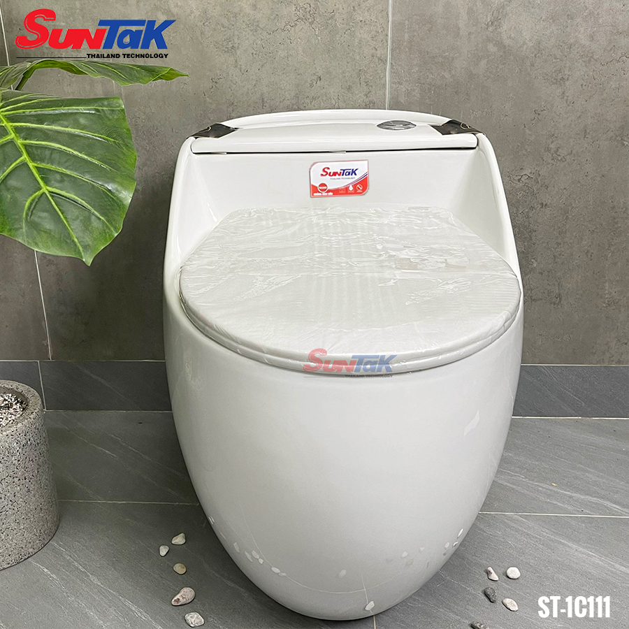Bồn Cầu Hình Trứng Màu Trắng