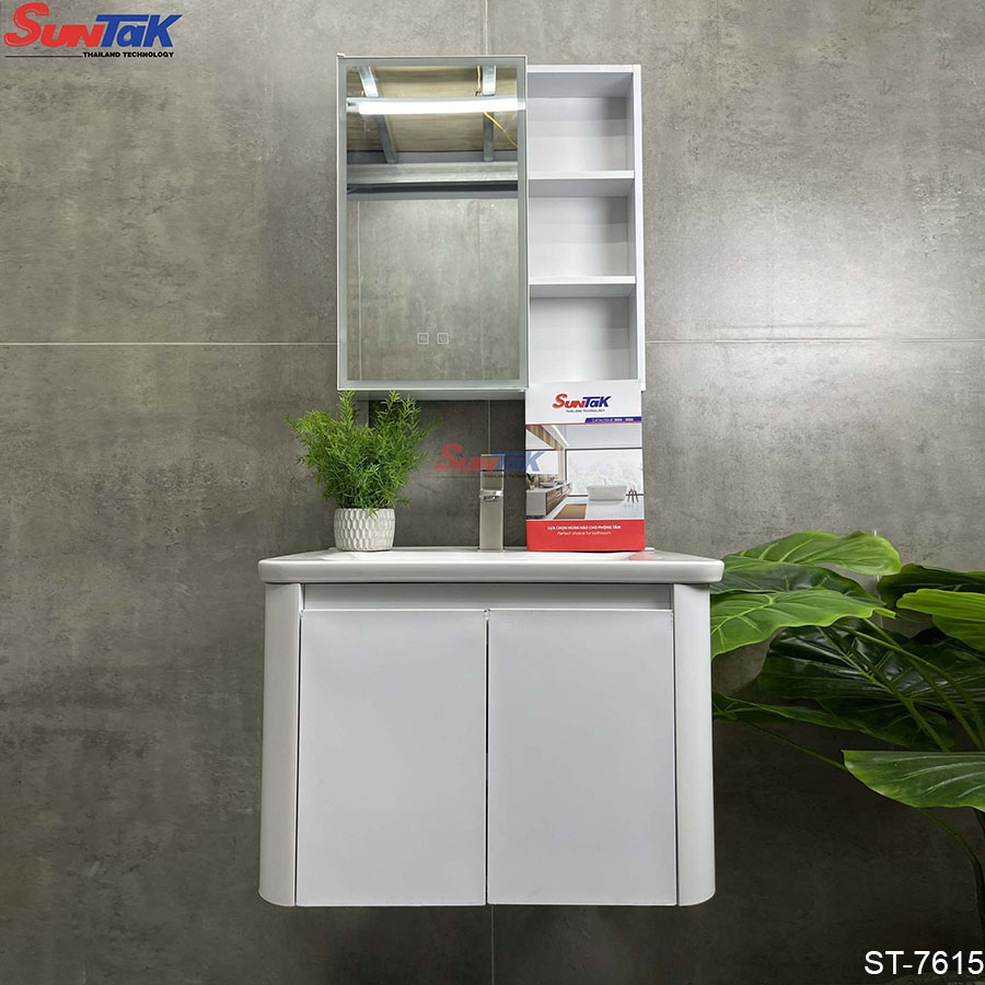 Tủ Lavabo Nhựa PVC Màu Trắng