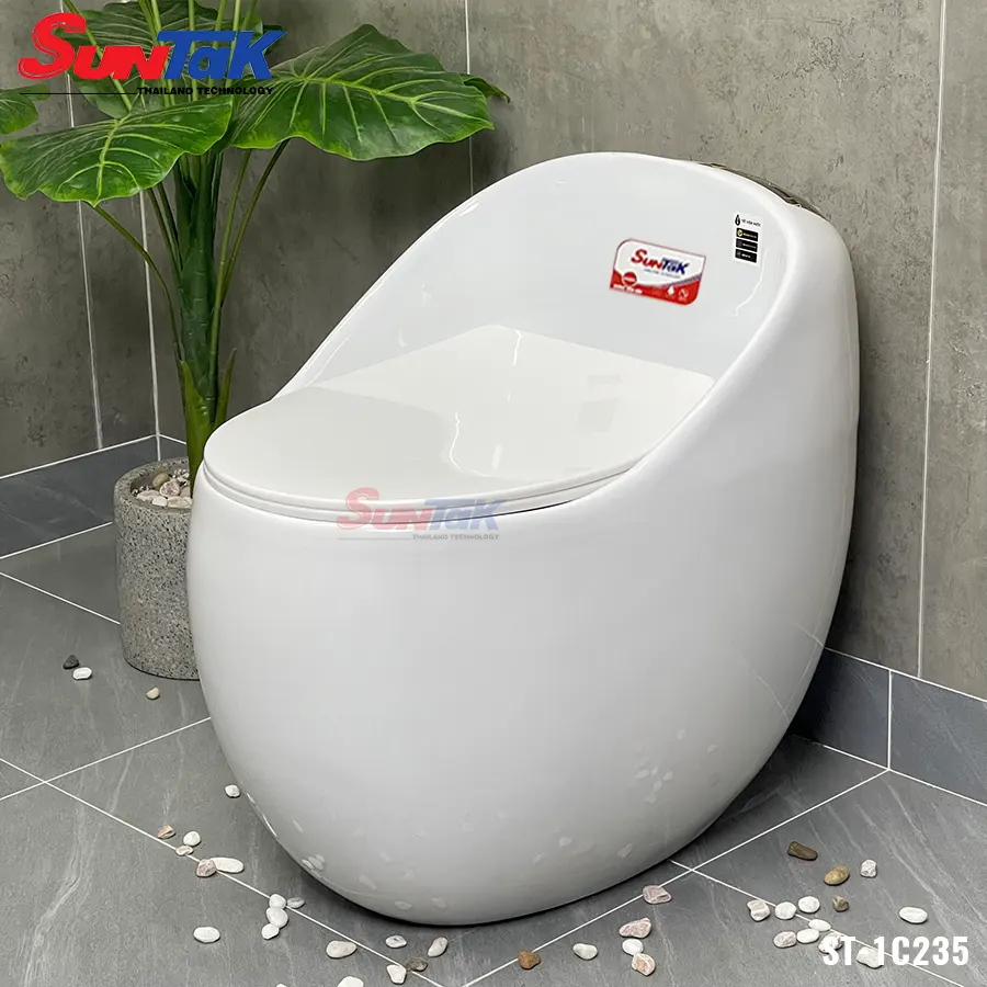 bồn cầu trứng trắng