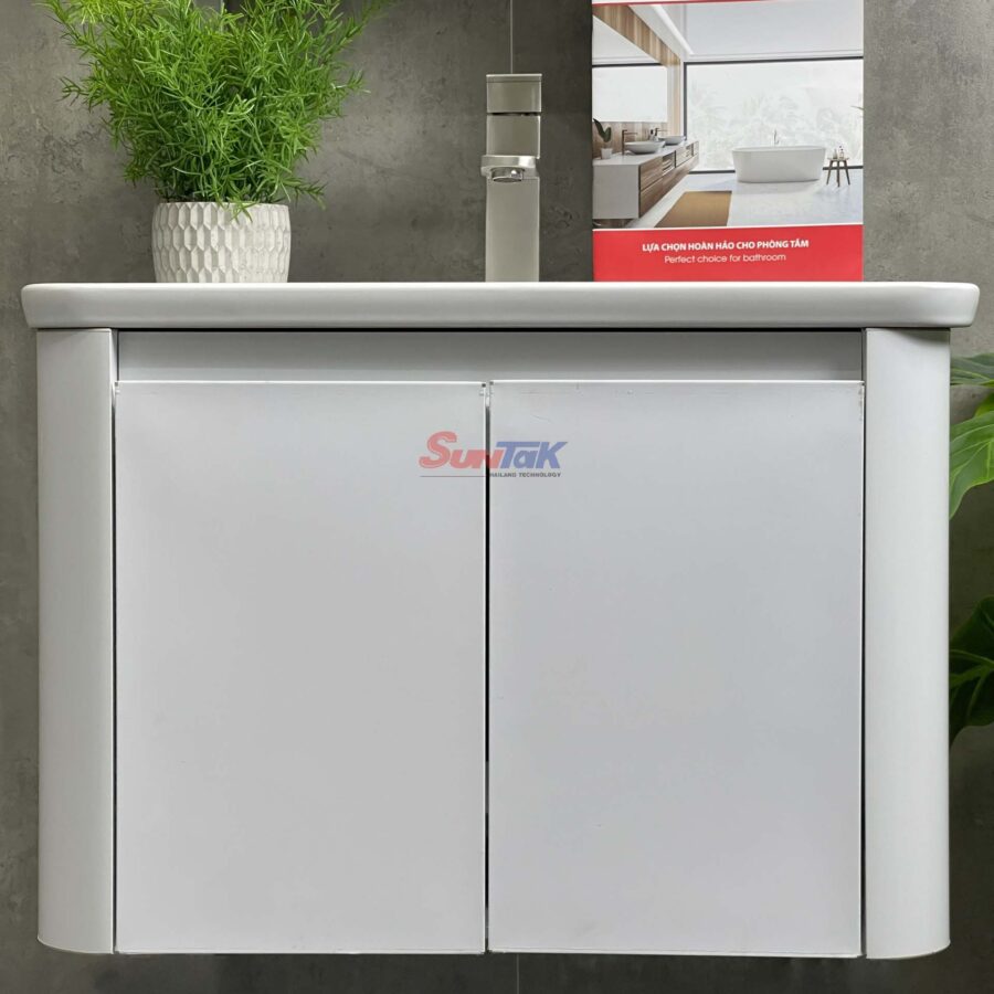 Tủ Lavabo Nhựa PVC Màu Trắng
