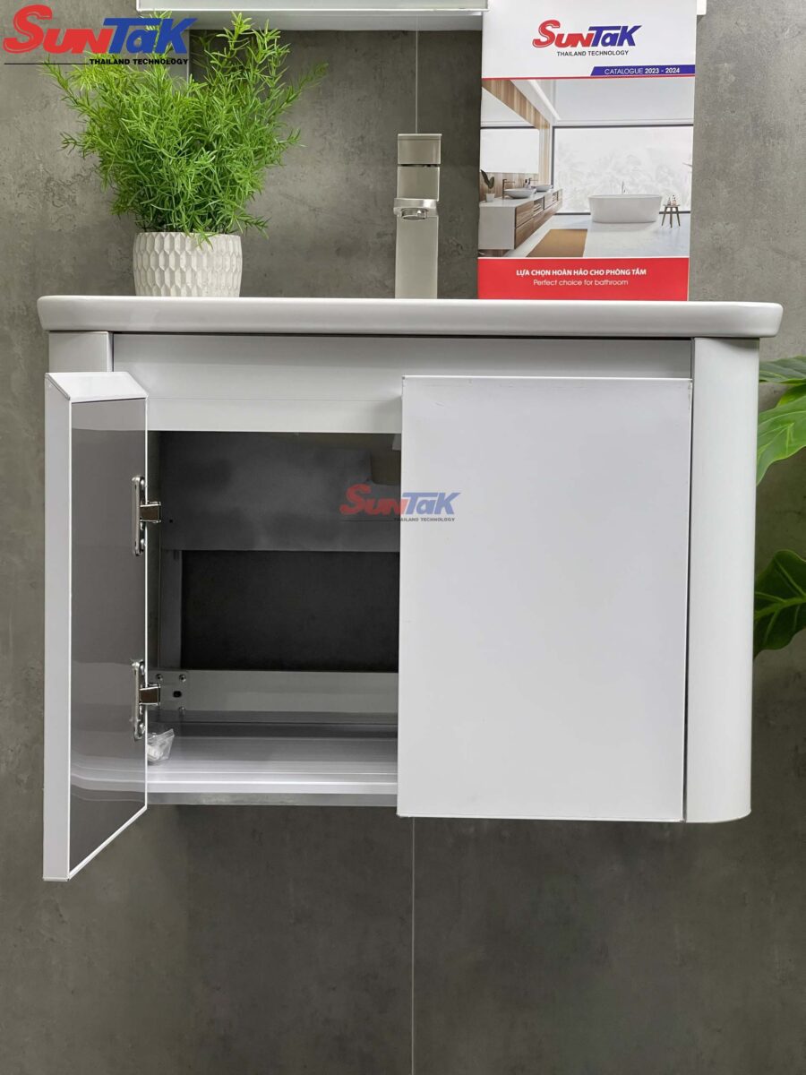 Tủ Lavabo Nhựa PVC Màu Trắng