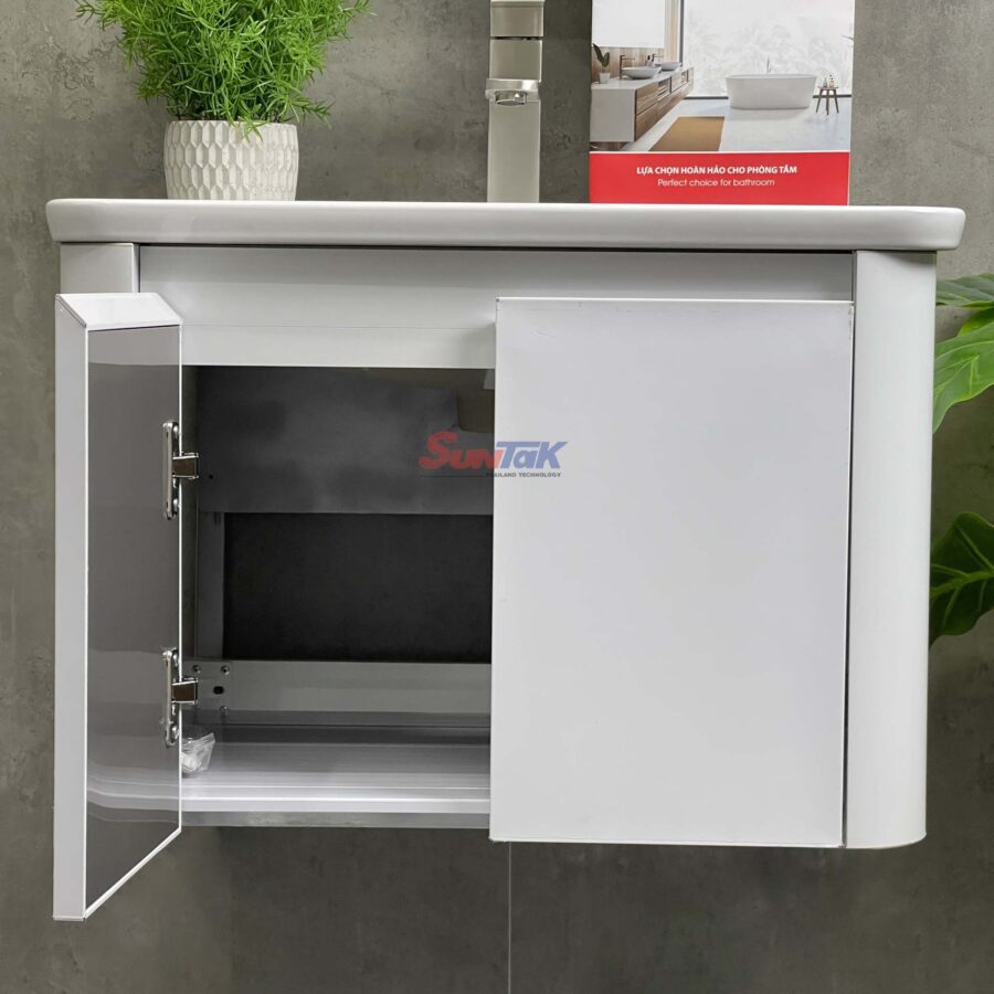 Tủ Lavabo Nhựa PVC Màu Trắng