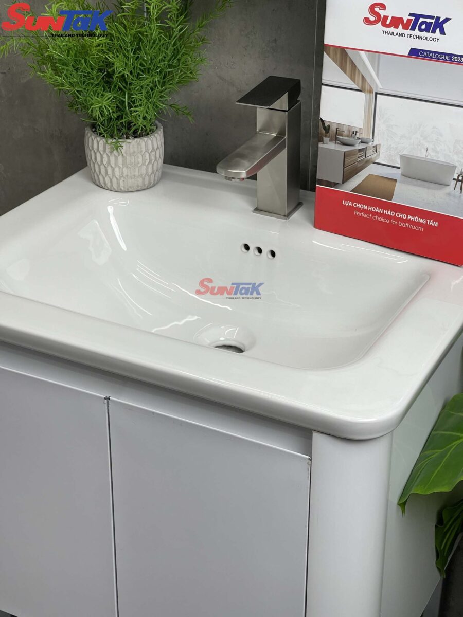 Tủ Lavabo Nhựa PVC Màu Trắng