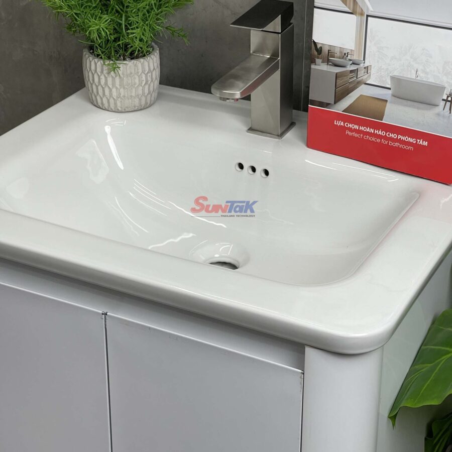 Tủ Lavabo Nhựa PVC Màu Trắng