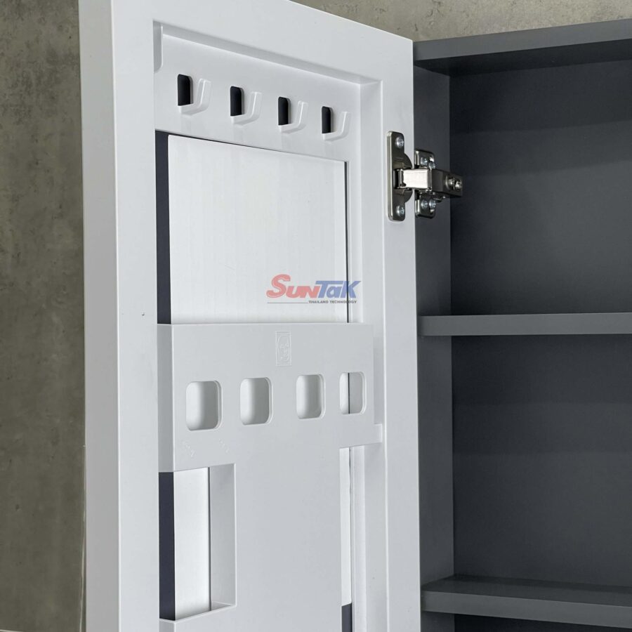 Tủ Lavabo Nhà Tắm Thông Minh Nhôm Màu Ghi
