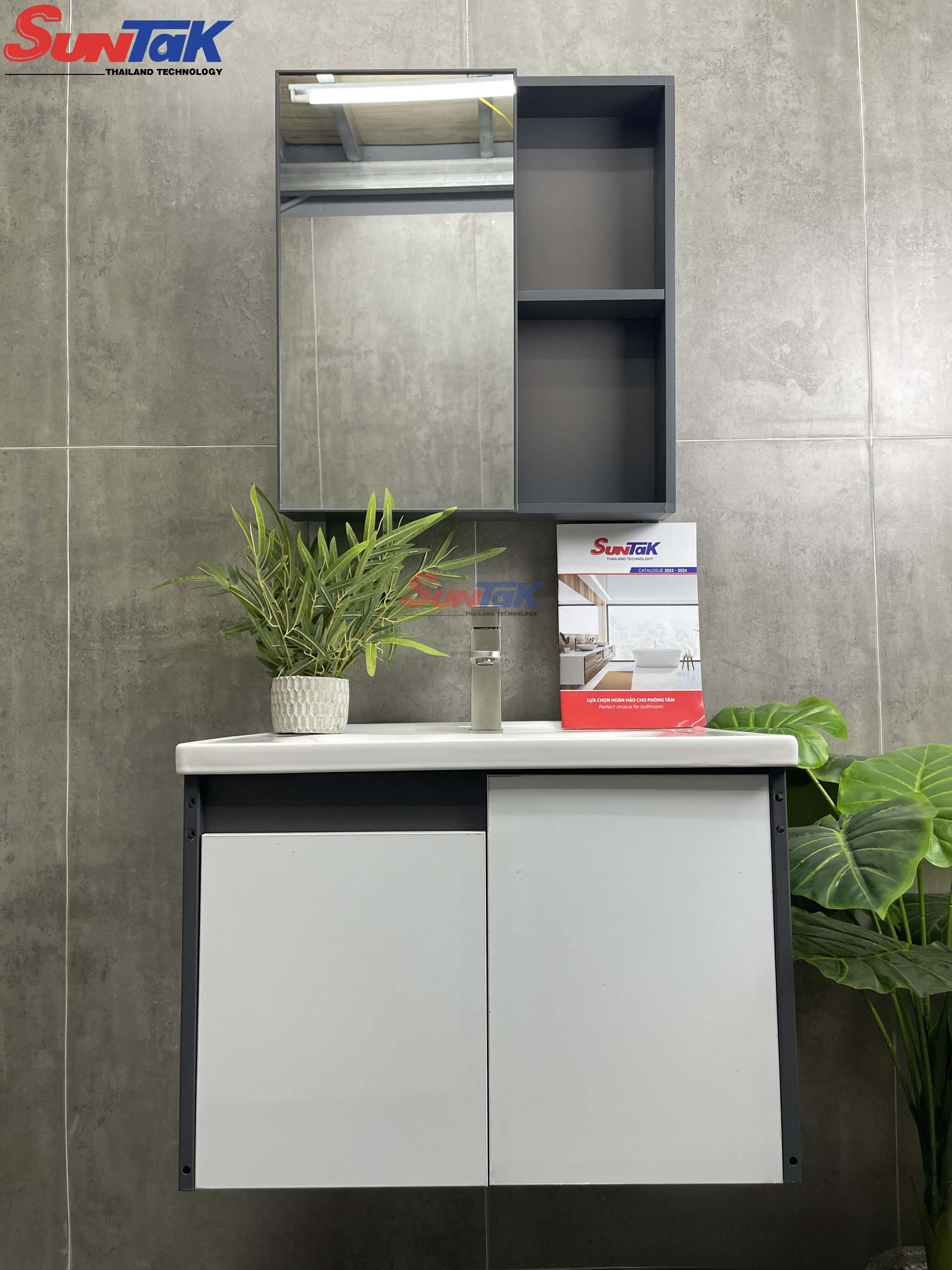 Tủ Lavabo Nhà Tắm Nhôm Aluminium Cao Cấp