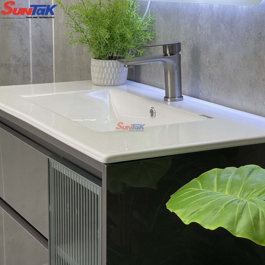 Tủ Lavabo Nhựa PVC Gương LED Hình Gấu