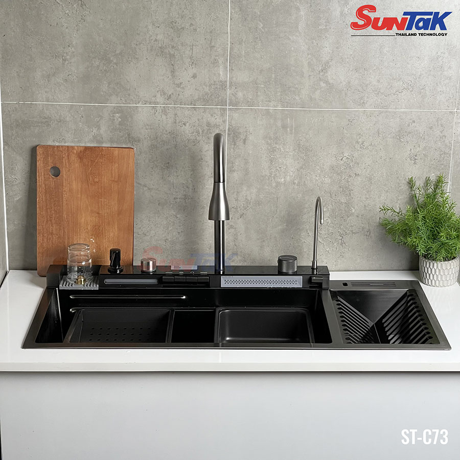 Chậu Rửa Chén 1 Hộc Đa Năng Hiển Thị Nhiệt Độ