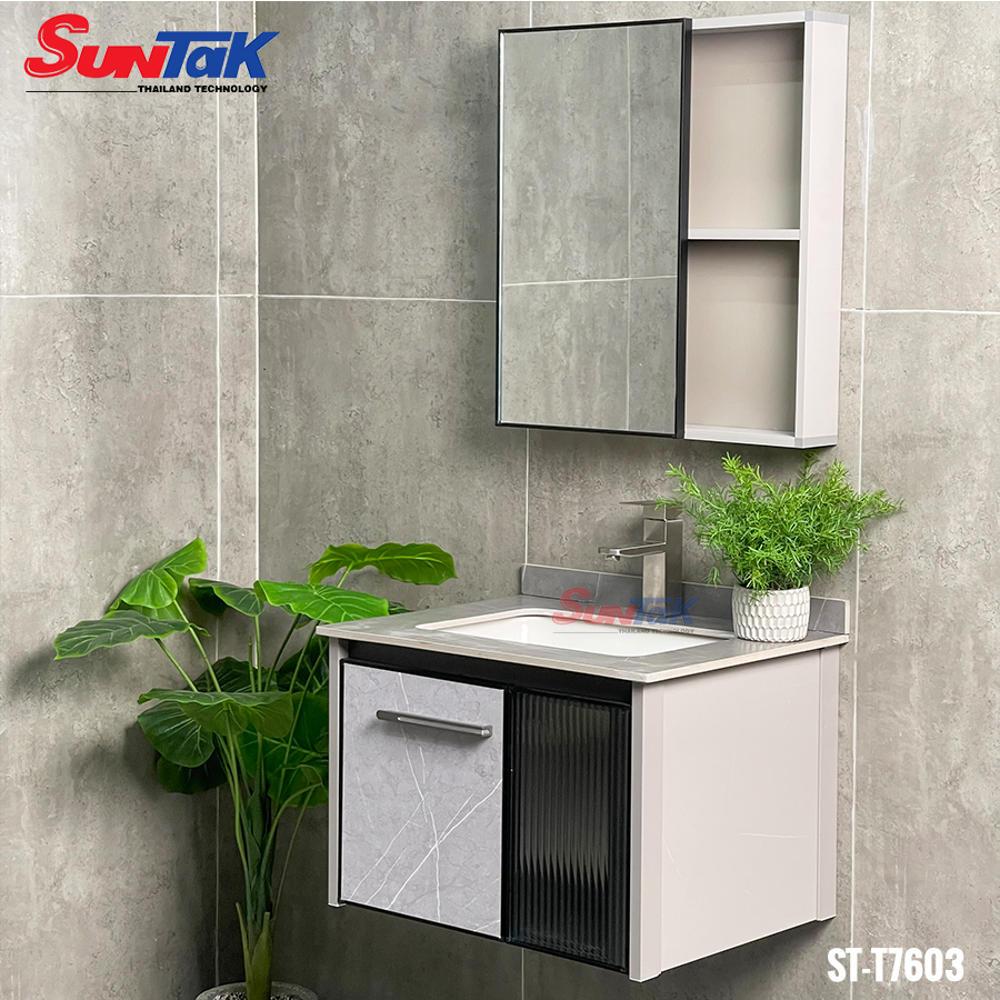 Tủ Lavabo Nhà Tắm Nhôm Cao Cấp 60cm