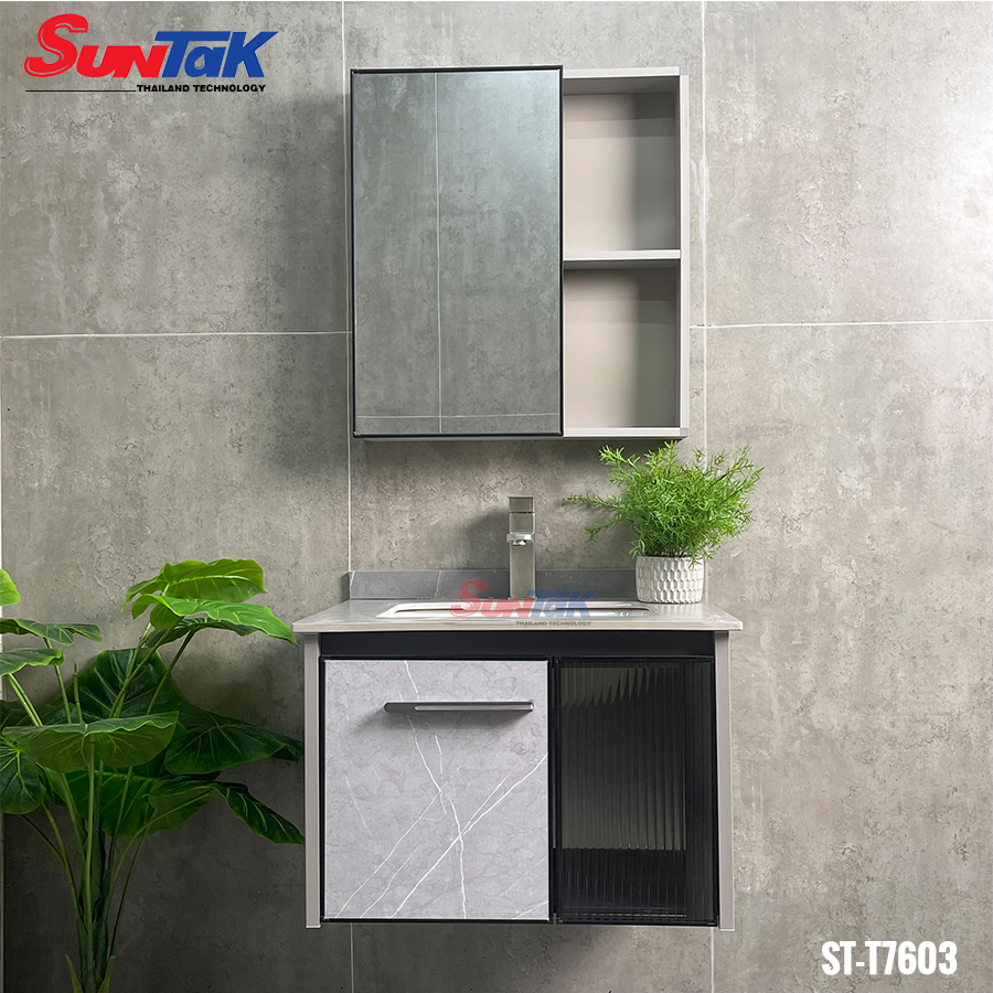 Tủ Lavabo Nhà Tắm Nhôm Cao Cấp 60cm