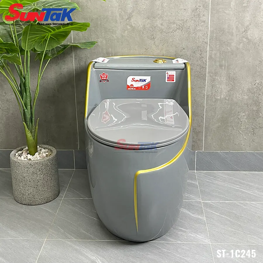 bồn cầu trứng xám