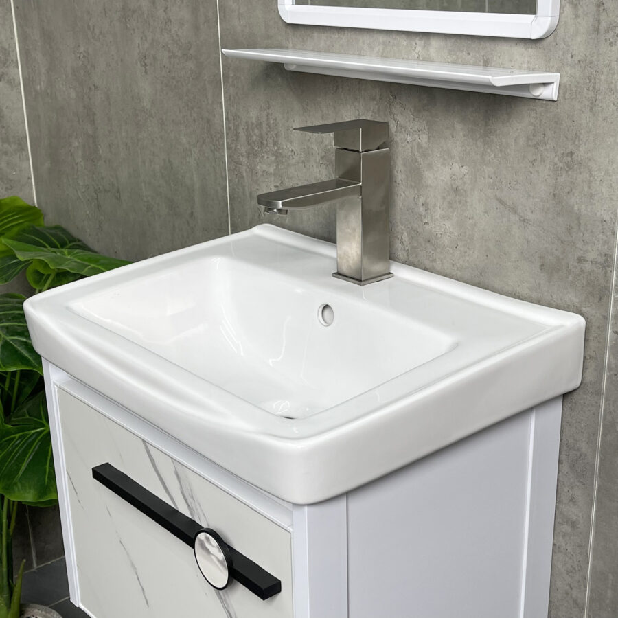 Tủ Lavabo Nhà Tắm Nhôm Vân Đá