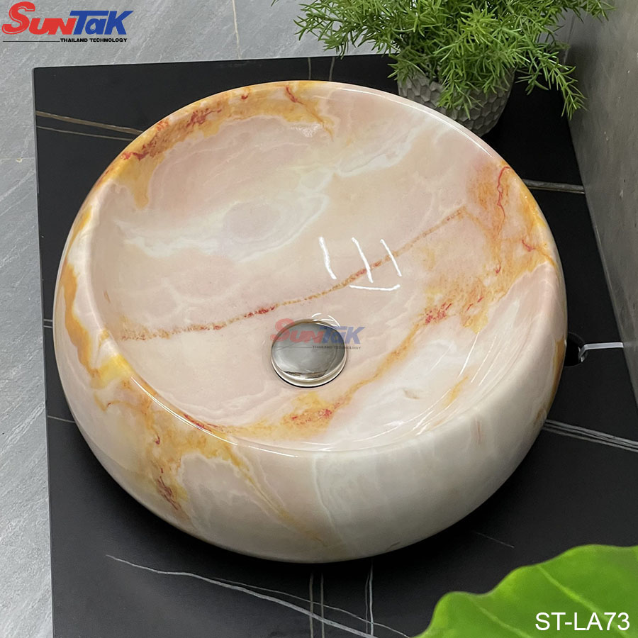 Lavabo Đặt Bàn Sứ Ceramic Vân Ngọc