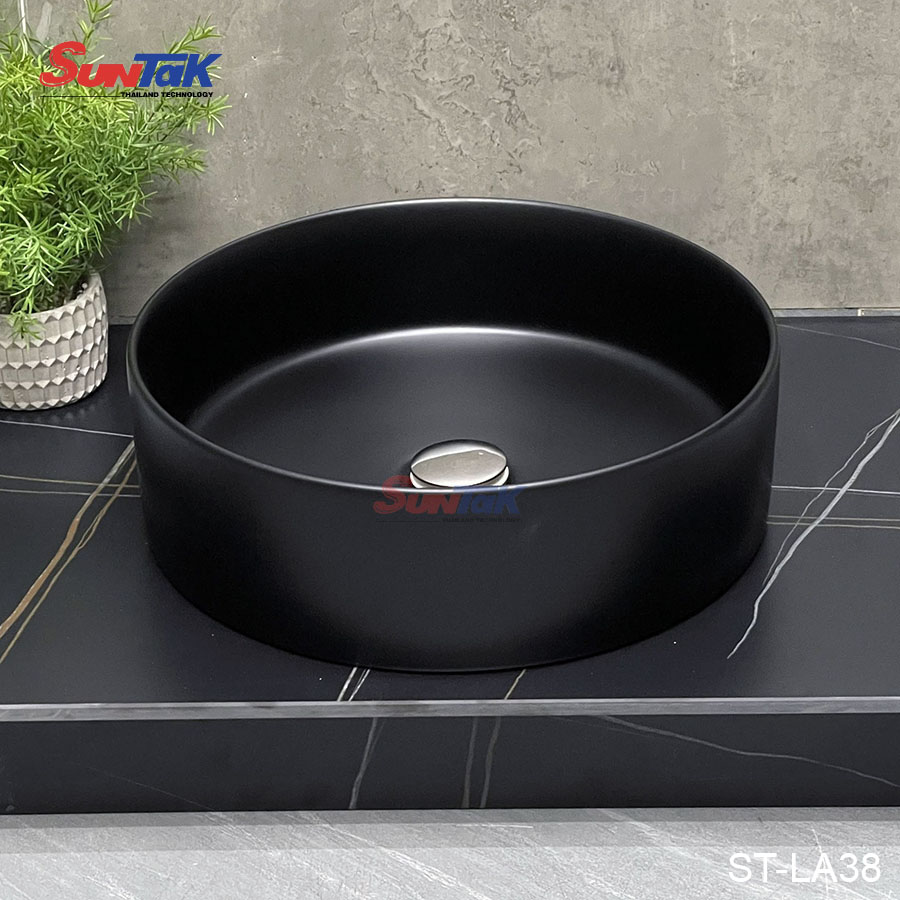 Lavabo Đặt Bàn Tròn Đen