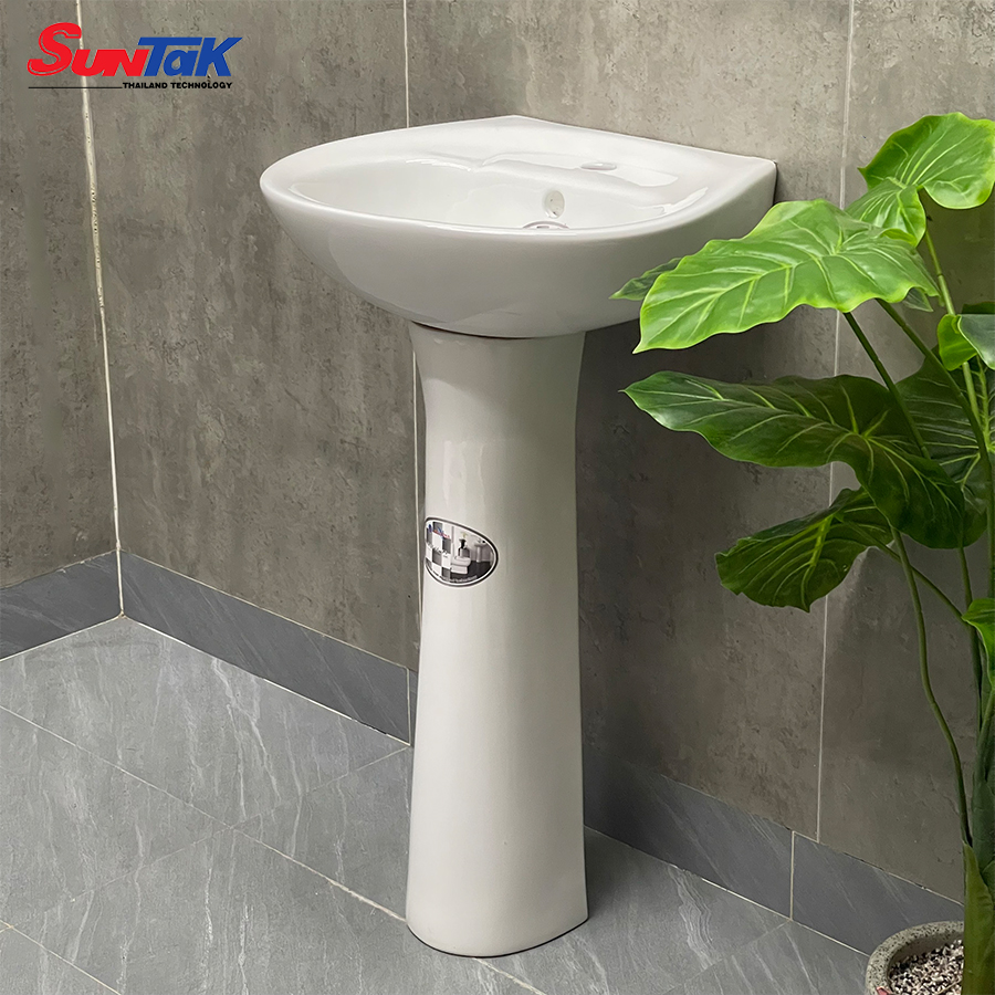 lavabo chân trụ