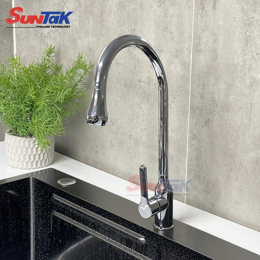 Vòi Rửa Chén Lạnh Đồng Thau Mạ Crom Bóng ST-VCL4037